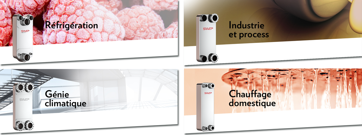 Échangeur thermique SWEP : Réfrigération, Industrie et process, Génie climatique, Chauffage domestique